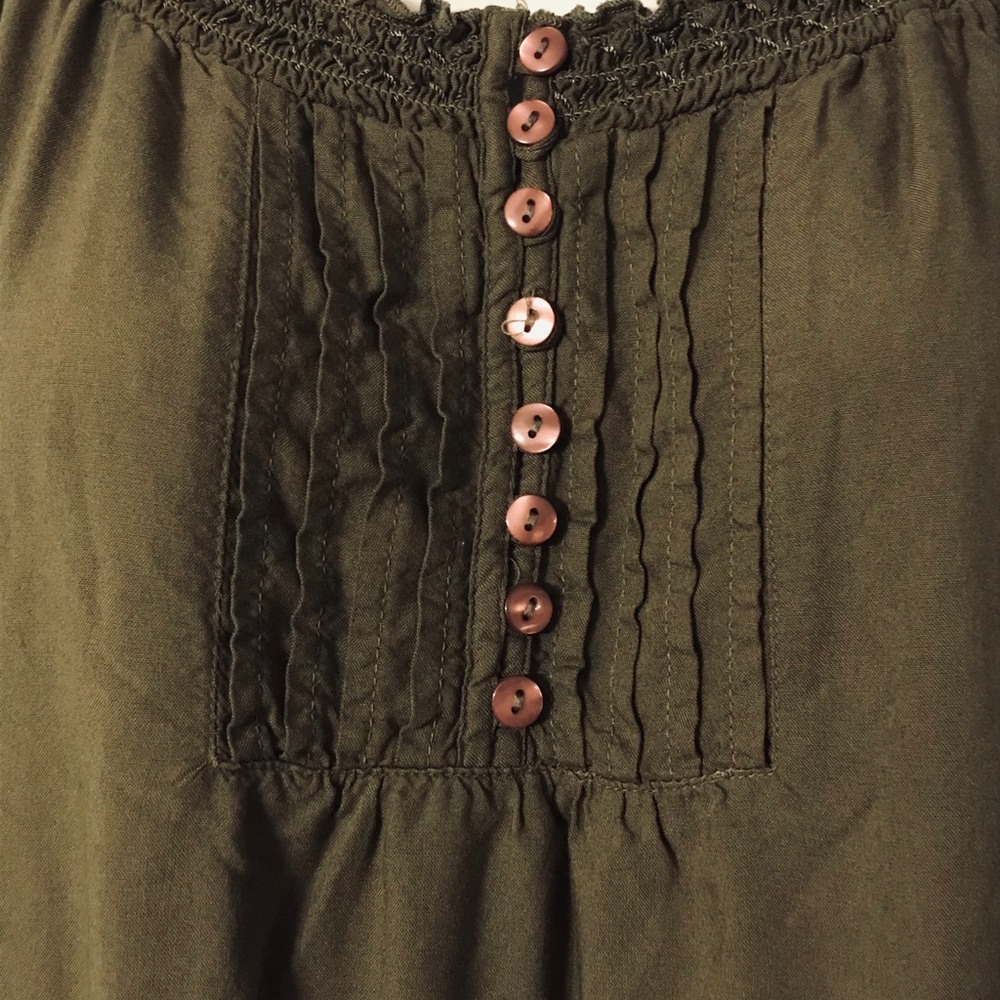 Olive green blouse